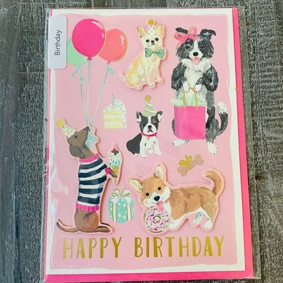 Happy Birthday Party Dogs Greeting Cards Lot of 4 - Picture 7 of 9
